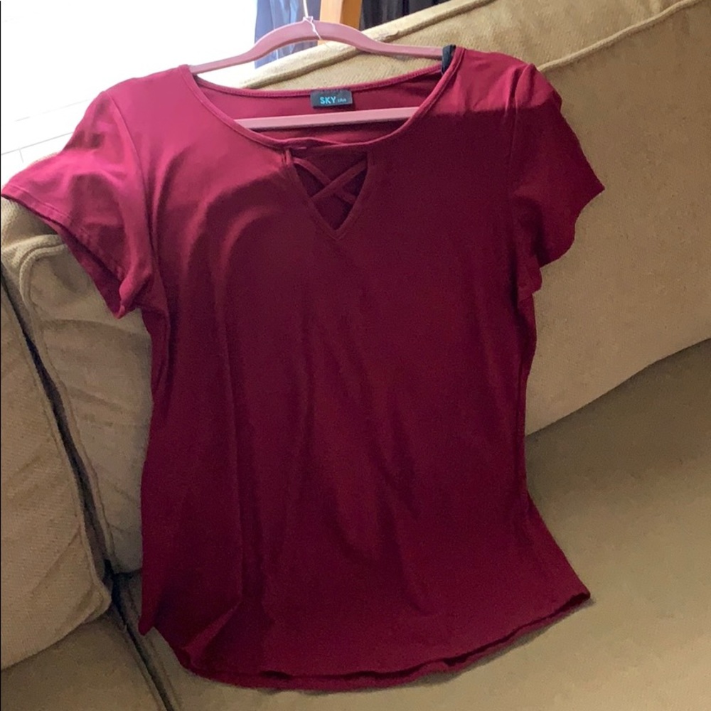 Super soft Maroon Top